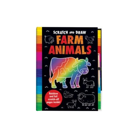 Scratch and Draw Farm Animals - Scratch art Activity Book