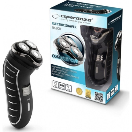 Esperanza Electric Shaver Razor Black Ebg002k (Ebg002k) (Espebg002k)