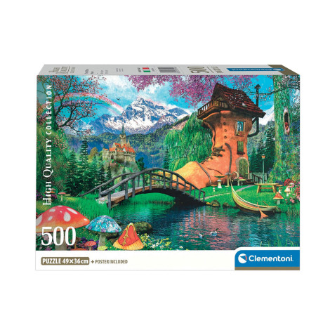 Clementoni Παζλ High Quality Collection Σπίτι Σε Σχήμα Παπουτσιού 500 τμχ - Compact Box