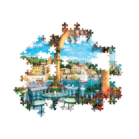 Clementoni Παζλ High Quality Collection Μπαλκόνι στη Λίμνη Κόμο 1000 τμχ - Compact Box