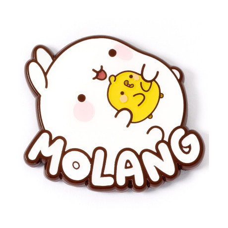 Carat Shop Molang - Molang and piu piu Logo pin Badge (Mlpb0129)