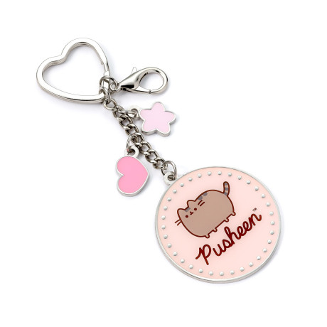 Carat Shop Pusheen - the cat Pink Name Keyring With Mini Charms (Ptck0107)