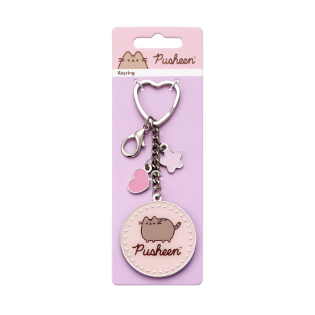 Carat Shop Pusheen - the cat Pink Name Keyring With Mini Charms (Ptck0107)