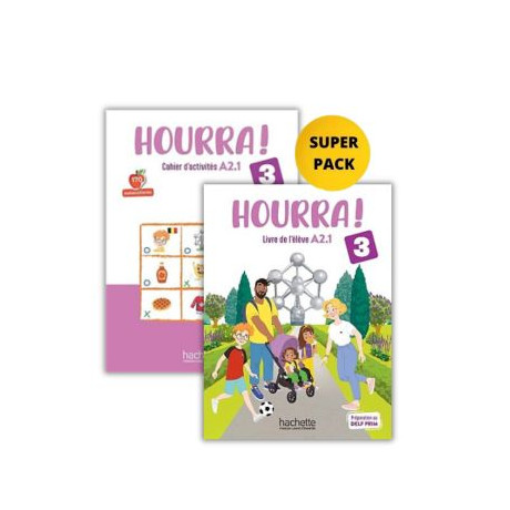 Hourra! 3 Super Pack (Livre + Cahier + Cadeau Surprise)
