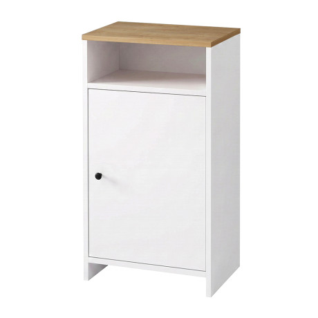 Παπουτσοθήκη - Ντουλάπι Talsa Megapap Χρώμα Λευκό - Sapphire oak 50x35,3x86εκ.