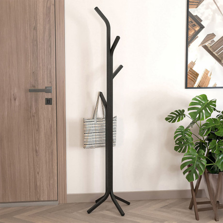 Καλόγερος Triad Megapap Μεταλλικός Χρώμα Μαύρο 37,5x37,5x146,8εκ.