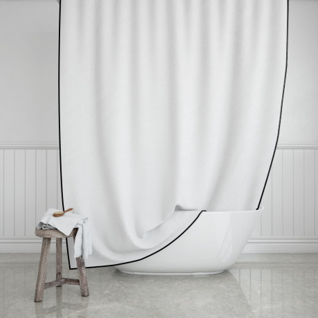 Estia Κουρτινα Μπανιου Frame Υφασματινη 180x200cm