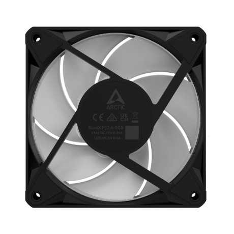 Arctic Bionix p12 a-rgb - 120mm Case fan With a-rgb - Fluid Dynamic Bearing - pwm Regulated