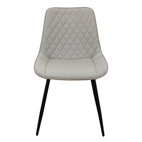 ALESIA L. BEIGE ΥΦΑΣΜΑ ΚΑΡΕΚΛΑ ΜΕΤΑΛΛΙΚΗ 50X59X86εκ.