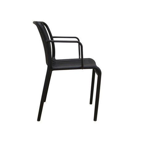 PARMA-S BLACK ΠΟΛΥΘΡΟΝΑ ΠΟΛ/ΝΙΟΥ 56X56X79εκ.