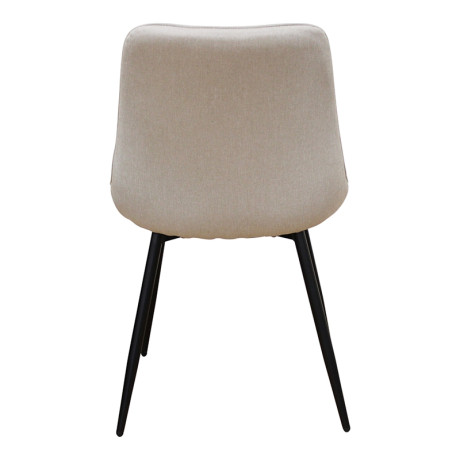 ALESIA L. BEIGE ΥΦΑΣΜΑ ΚΑΡΕΚΛΑ ΜΕΤΑΛΛΙΚΗ 50X59X86εκ.