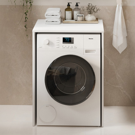 Έπιπλο Πλυντηρίου Pinar Megapap Χρώμα Λευκό 65,5x60x88,6εκ.