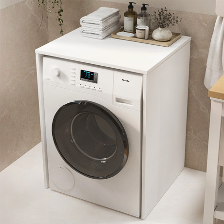Έπιπλο Πλυντηρίου Pinar Megapap Χρώμα Λευκό 65,5x60x88,6εκ.