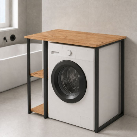 Έπιπλο Πλυντηρίου Verno Megapap Χρώμα Pine oak 90x59,8x92,8εκ.