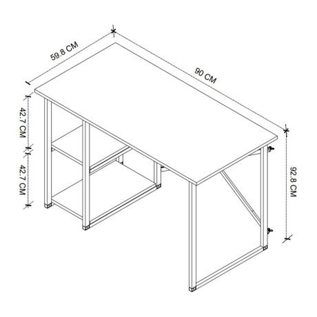 Έπιπλο Πλυντηρίου Verno Megapap Χρώμα Pine oak 90x59,8x92,8εκ.