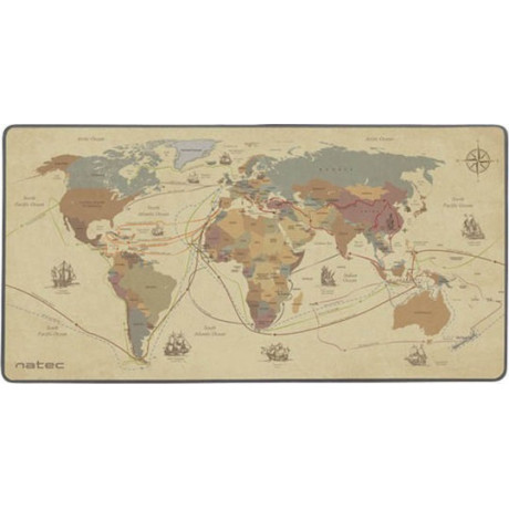 Natec Discoveries Maxi Mouse pad World map 800x400mm (Npo-1457) (Ntcnpo-1457)