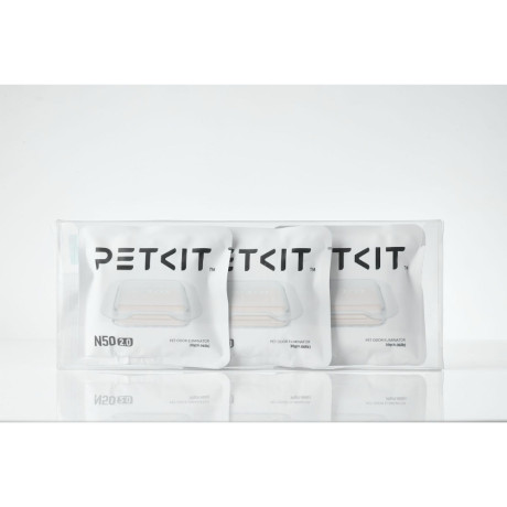 Petkit Accessory - pet Odor Eliminator n50 2.0 3 pcs for Puramax, Puramax 2, Purobot max Pro, max pro 2, max 3 & max 3 Premium (P9223) (Ptkp9223)