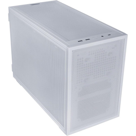 Lian li dan-b4 White - Matx Mesh - pc Gaming Case - 2x 120mm Fans Included - gpu Support 358.9mm