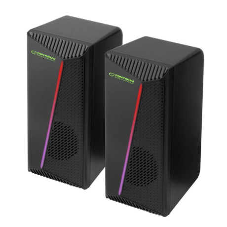 Esperanza Speakers 2.0  usb led Rainbow Nortec (Egs106) (Espegs106)
