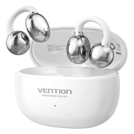 Vention Wireless Bluetooth Open ear Headphones Echo Clip a11 White (Nbww0-id) (Vennbww0-id)