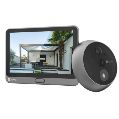 Ezviz Wireless Peephole Door Viewer Dp2c pro Silver (Ezvcs-Dp2c-R200-6q6fw)