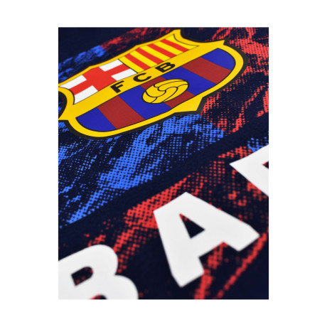 Fc Barcelona Official t-Shirt – Navy 'marble' Crest Print – Size m (5001cmarn)