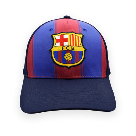 Fc Barcelona Official cap – Navy & Blaugrana Split Panel – Size Adult (5001gbbil)