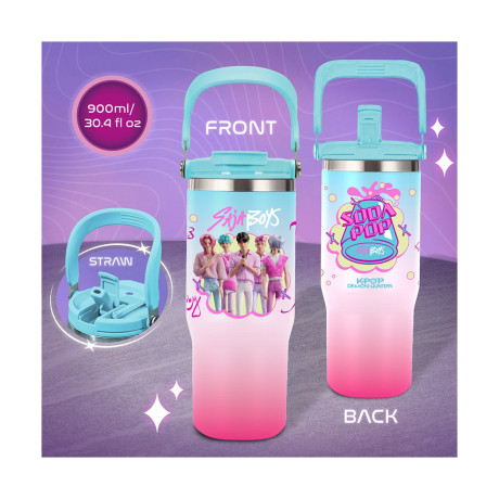 Paladone: k-pop Demon Hunters Insulated cup With top Handle (900ml) (Pp17011kp)