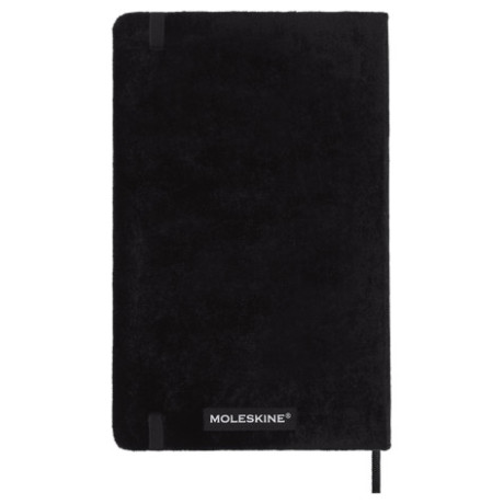 Moleskine Ruled Notebook Hard Cover Large Limited Edition Velvet Notebook Black