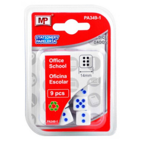 Ζάρια MP 14mm 9τμχ PA349-1