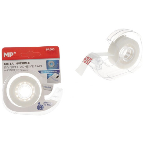 Βάση σελοτειπ MP Και Κολλητική Ταινία PA503 18mm αορατη λευκή PA503