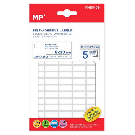 Αυτοκόλλητες Ετικέτες MP 8x20mm 350 Ετικέτες PN151-09