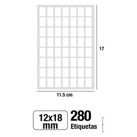 Αυτοκόλλητες Ετικέτες MP 12x18mm 280 Ετικέτες PN151-11