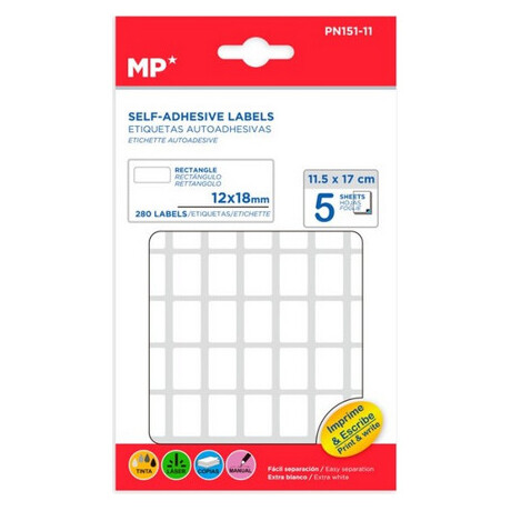 Αυτοκόλλητες Ετικέτες MP 12x18mm 280 Ετικέτες PN151-11