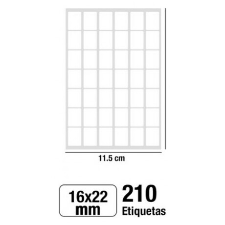 Αυτοκόλλητες Ετικέτες MP 16x22mm 210 Ετικέτες PN151-15