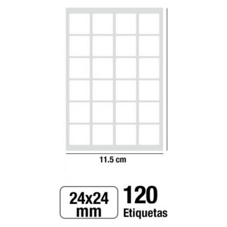 Αυτοκόλλητες Ετικέτες MP 24x24mm 120 Ετικέτες PN151-21