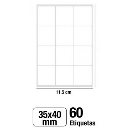 Αυτοκόλλητες Ετικέτες MP 35x40mm 60 Ετικέτες PN151-28