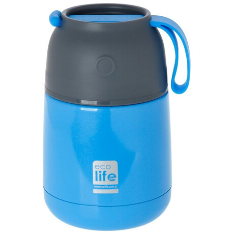 Ecolife Θερμός Φαγητού 450ml Baby Blue 33-BO-9075