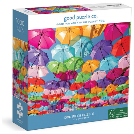 Παζλ Good Puzzle Company 1000 Κομματιών "Rainbow Umbrellas" GPC1590