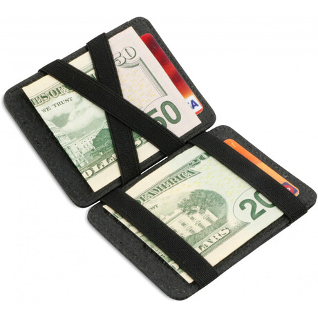Hunterson Magic Coin Wallet RFID VEGAN Charcoal HU-MW-CP1-RFID-CHA