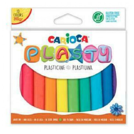 Πλαστελίνη Carioca Plasty Σε Ράβδους 10 Χρώματα 200gr. C42173