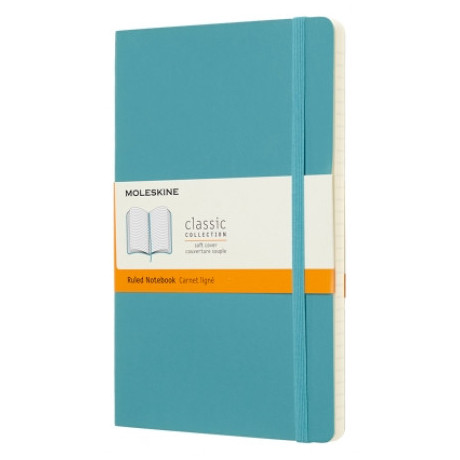 Moleskine Soft Ruled L Reef Blue