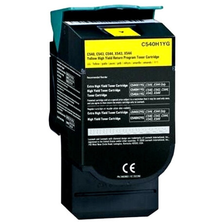 Toner Συμβατο Lexmark C540h1yg Yellow