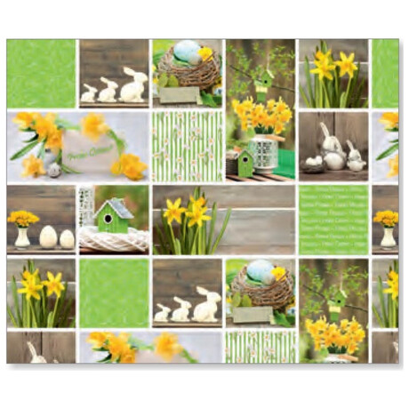 Χαρτόνι Happy Easter Green 50x68 300gr