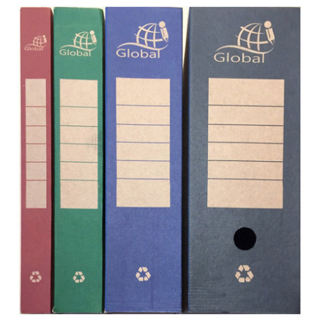 Ντοσιέ Αρχείου Οικολογικό Global με Λάστιχο Κόκκινο 8cm ( GL1008-03)