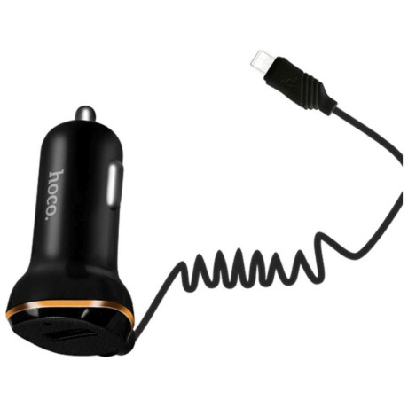 Φορτιστής Αυτοκινήτου Hoco Z14 with Micro USB Cable Μαύρο