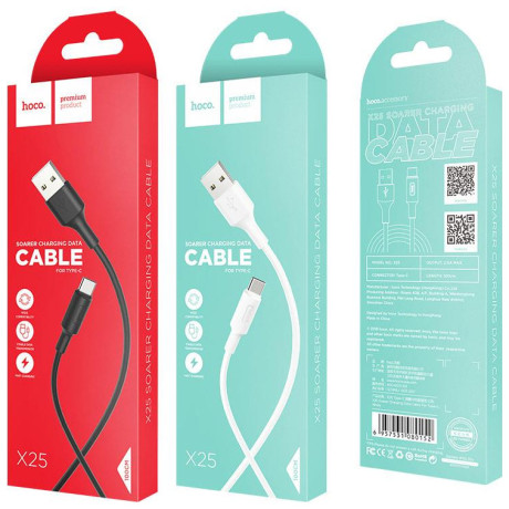 Καλώδιο Φόρτισης Hoco X25 Soarer Type-C Λευκό