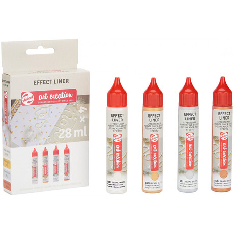 Χρώμα Effect Liner Art Creation Royal Talens Set Neon 4 x 28ml