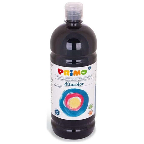 Δακτυλομπογιές (Δακτυλοχρώματα) Black 1000ml Primo