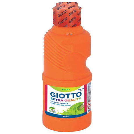 Τέμπερα Giotto Fluo 250ml Πορτοκαλί 531103